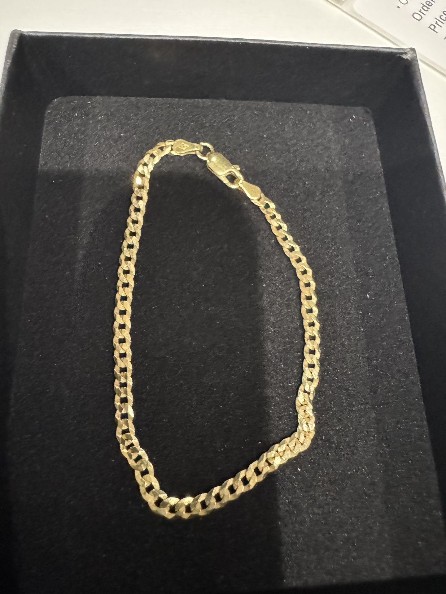Set- Necklace And Bracelet - Gold Plated 925 Sterling Silver