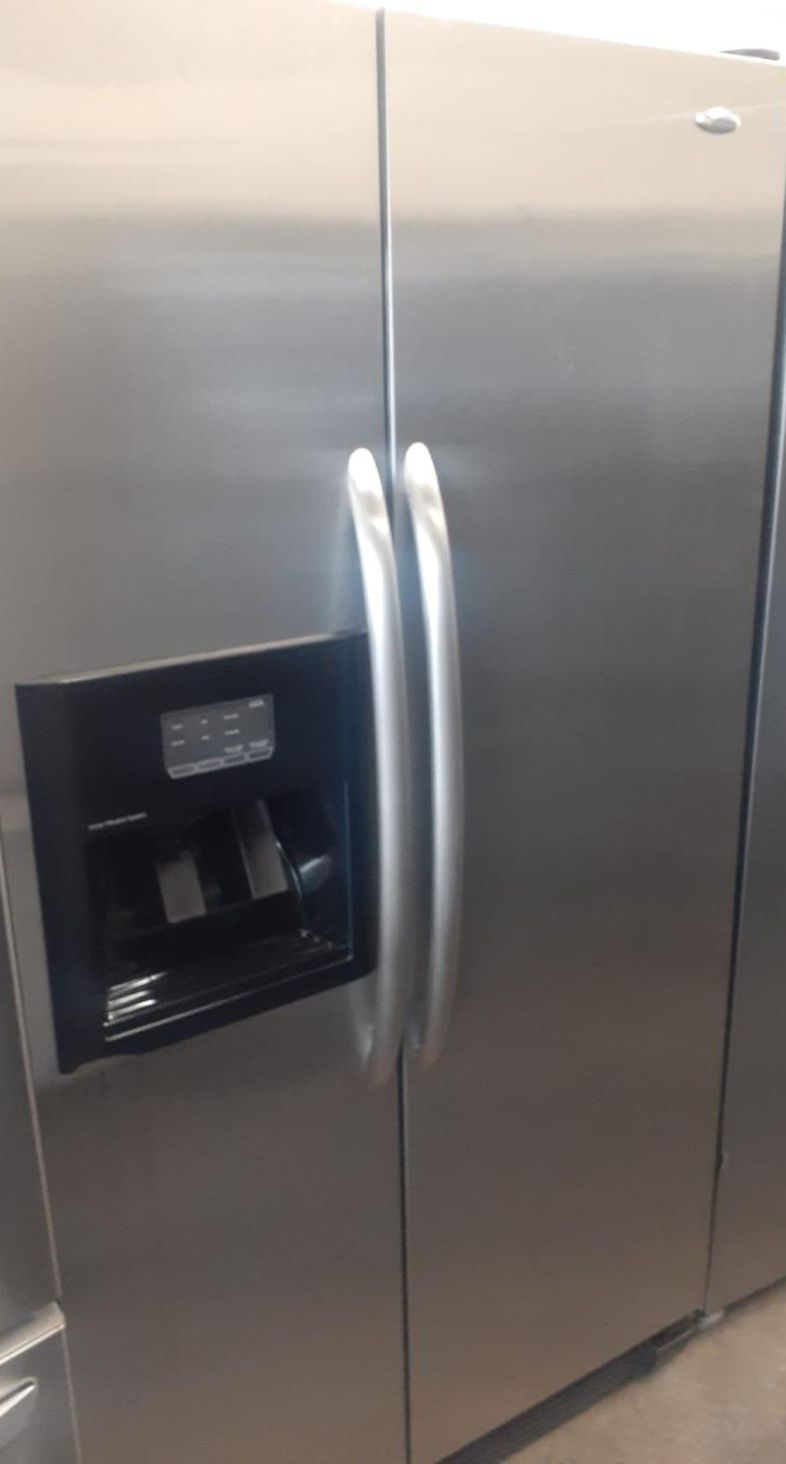 Whirlpool Side By Side Stainless Steel Fridge