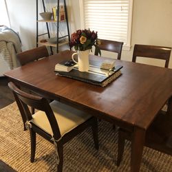 Crate and barrel Dining Table + Chairs