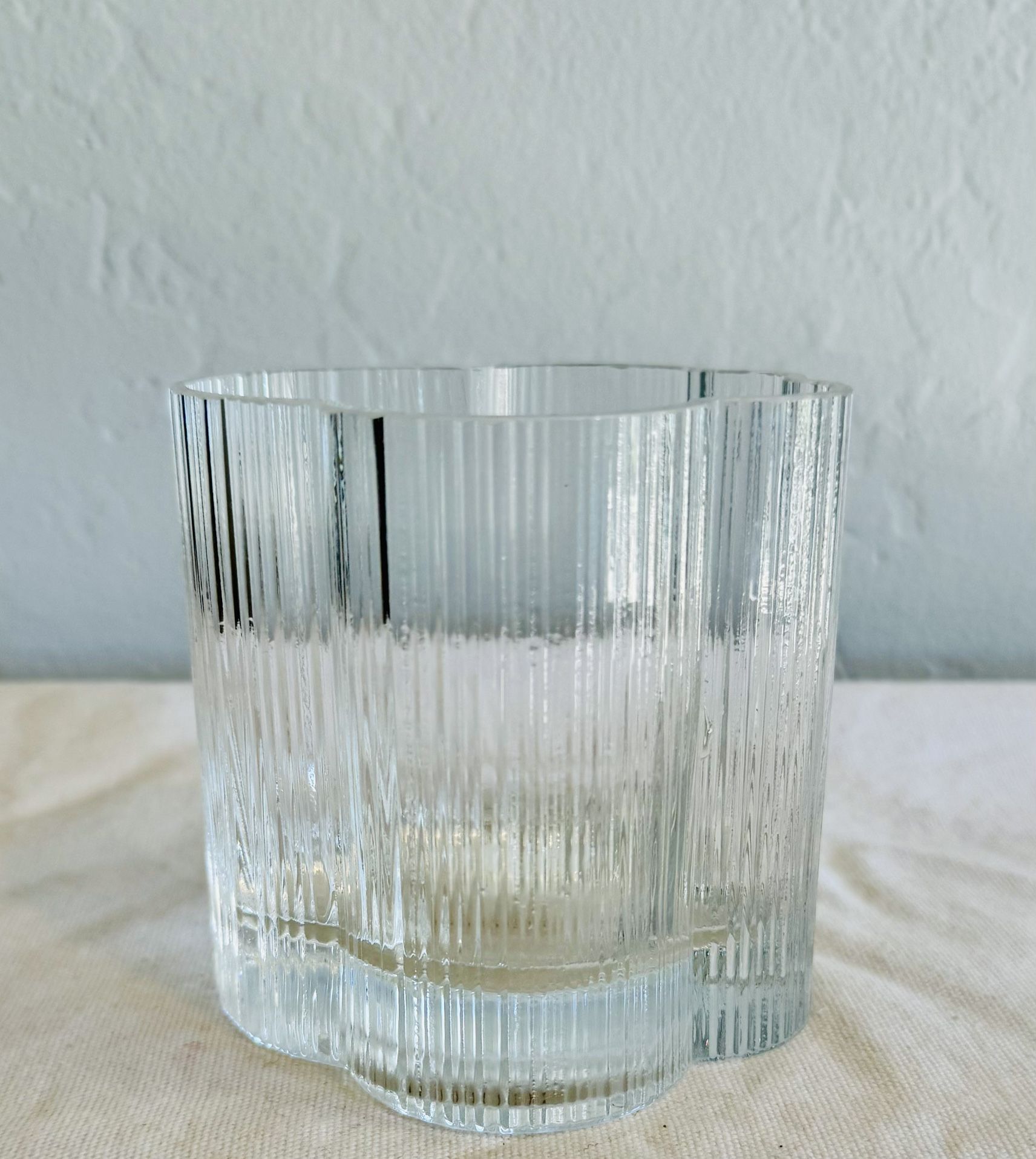 Vintage Iittala Cumulus Cloud Glass Vase by Markku Salo for Nuutajarvi | Scandinavian Modern Design