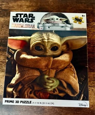 Disney Star Wars The Mandalorian Yoda Prime 3D Jigsaw Puzzle 500 Pieces SEALED just $5