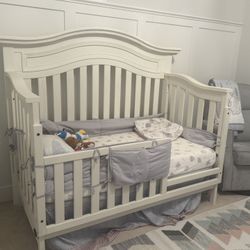 Oxford 2 In 1 Crib With Moonlight Slumber Mattress 