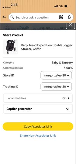 Double jogger stroller