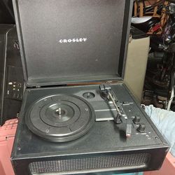 Crosley Voyager Portable Suitcase Record Player.