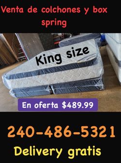 Colchón King size y box spring Mattress