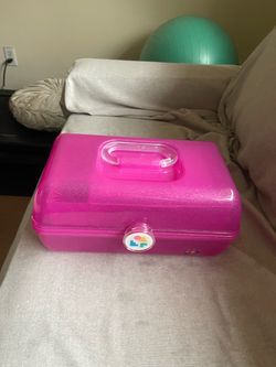 Caboodles Pink Glitter Makeup Case