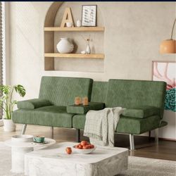 Sofa Bed Futon Green $90