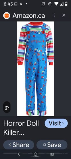 Size 10-12 Chucky Costume