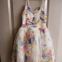 Flower Easter Dress Size 7/8 Girls