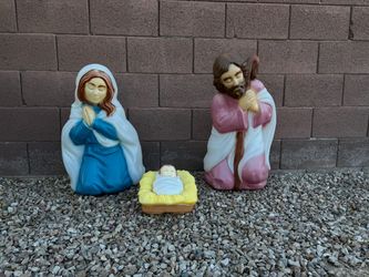 Christmas Blow Mold Nativity Set