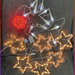 Christmas Lights Stars And Ice. Is In Eagle Rock 