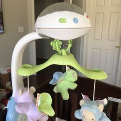 3- in-1 Projection Mobile crib toy and sound machine with light projection