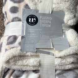 Brand New!! Plush, And SherpaThrow