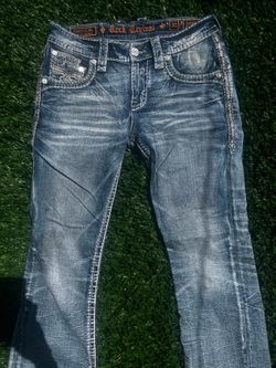 Rock rivival blue jeans