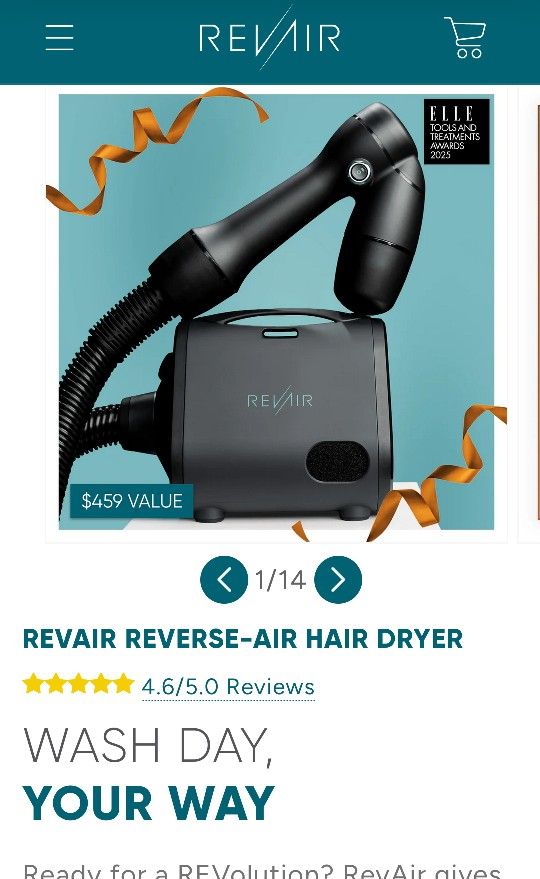 Revair Reverse Hair Dryer - Barely Used