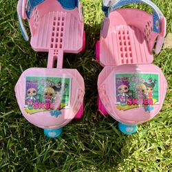 Pink Adjuatable Rollerskates