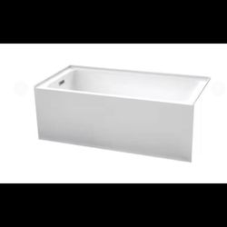 60 in. L x 30 in. W Acrylic Left Hand Drain Rectangular