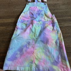 Fabkids rainbow overalls dress