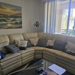 Manual Reclining Couch Sofa 