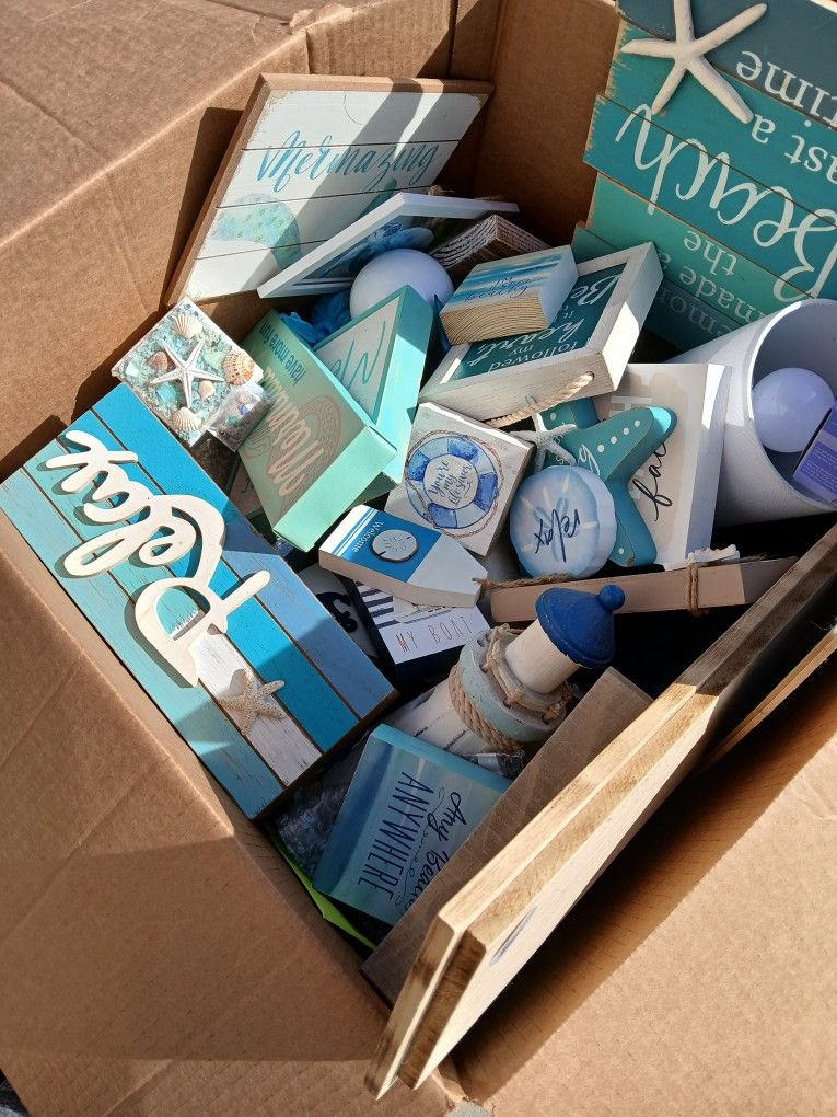 Box Of Beach Decor