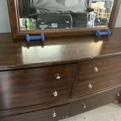 Dresser And Mirror