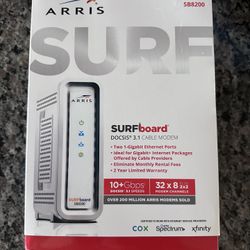 ARRlS SB8200 Surfboard Cable Modem • Docsis 3.1 Gigabit Cable Modem 