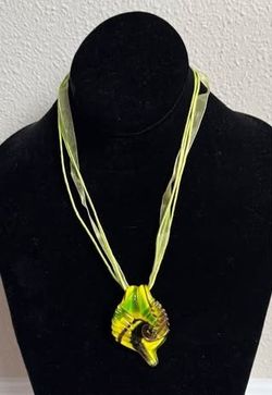 New Glass Pendent And Necklace Just $5