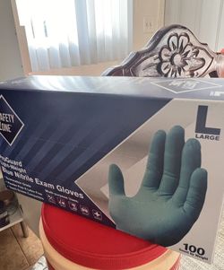 Pro guard Light Weight Blue Nitrile Exam Gloves