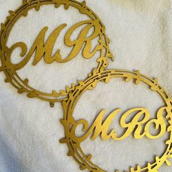 Mr & Mrs Chair Decoration