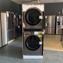 LG Graphite Steel Front Load Washer & Electric Dryer Tower 🙌🙌