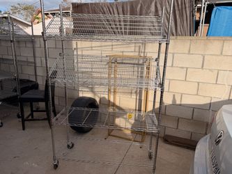 Wire shelving rack  48 x 18 72