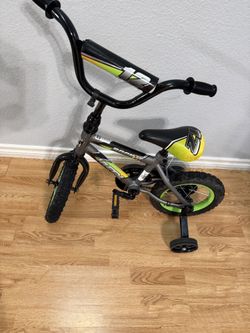 Boys' Bicycle With Training Wheels.
