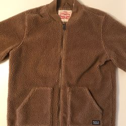 Levi’s Men’s Brown Wool Bomber Jacket — Size Large