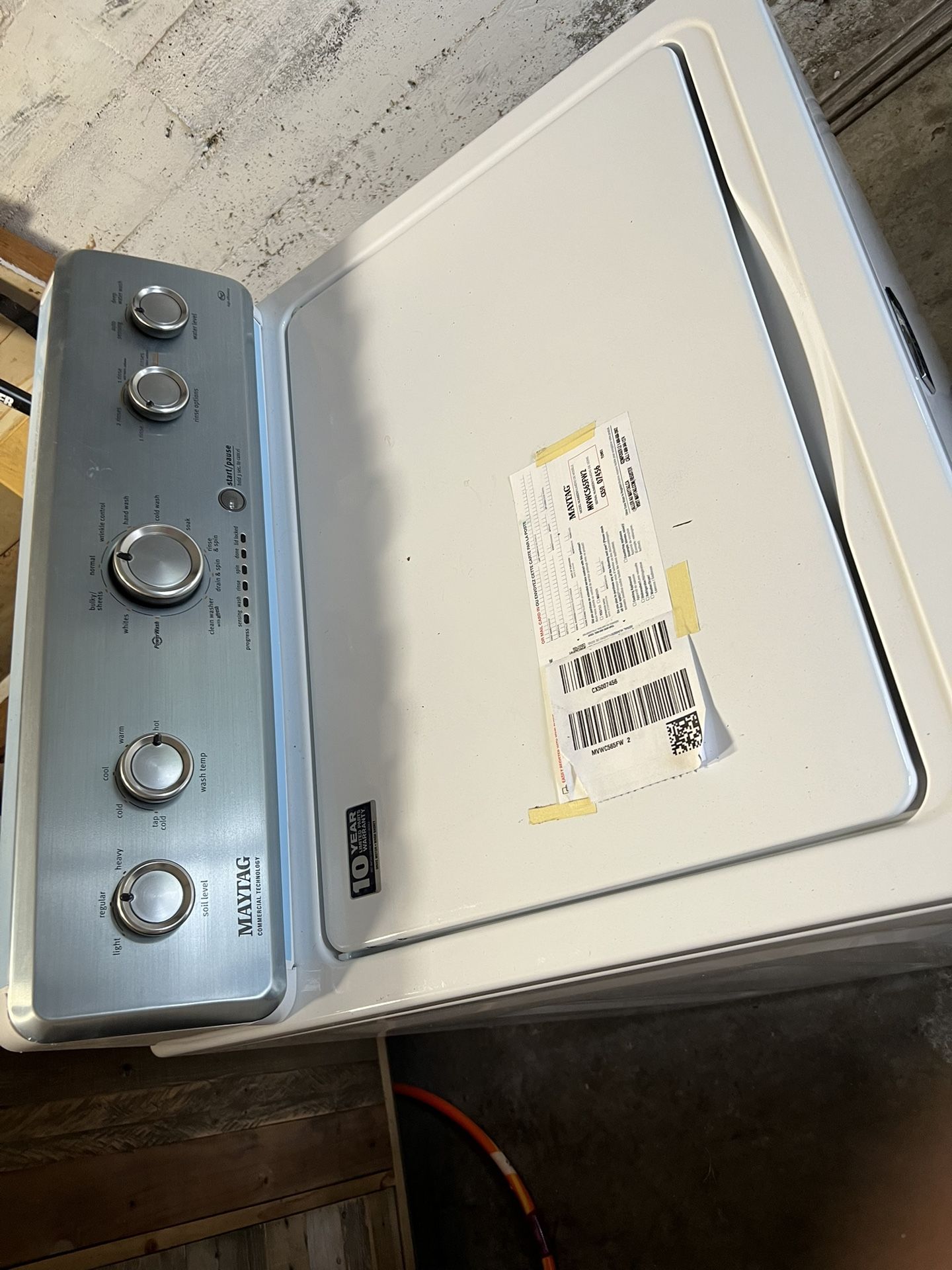 Barely Used Maytag Top Load Washer + Older Speed Queen Dryer for Sale