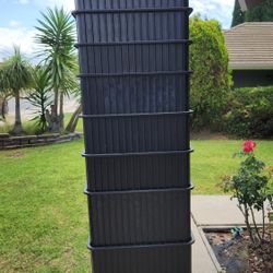 11 Stackable Plastic Storage Bins