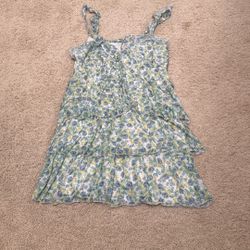 Floral Size Medium Chiffon Dress
