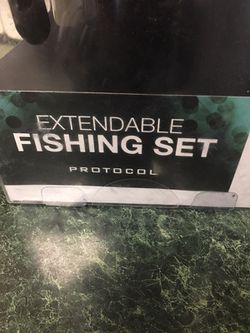 Extendable fishing rod set