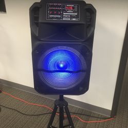 15 Inch Rechargeable Bluetooth Speaker/aux/fm/USB And SD Port/microphone For Karaoke/brand New!!