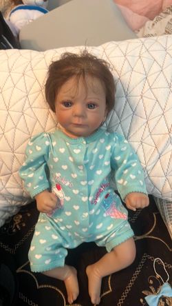 Reborn Baby Doll with Brown Hair