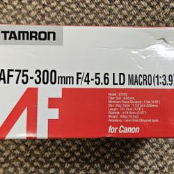 Tamron lens AF75-300mm f/4-5.6 LD Macro for Canon