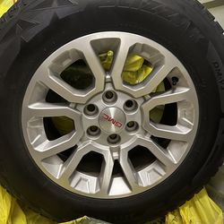 18" All Weather Tire and GMC Wheel Set