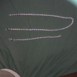 Matching Silver Plated 20in Necklace And Bracelet 