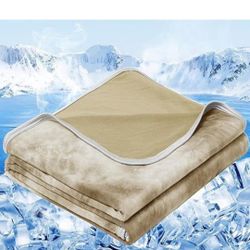 inhand Cooling Blanket Queen Size (90"x90"), Cooling Blankets for Hot Sleepers