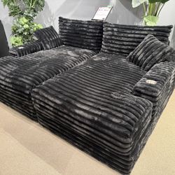 Double Chaise Sofa Lounge 