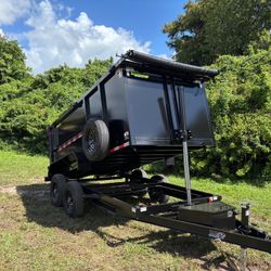 AMP 6 x 12 High Side Dump Trailer 10k