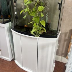 Fish Tank Half Round 25 -30 Gallon With Filter 