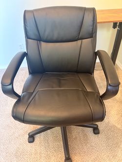 Black Leather Office Chair