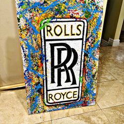 Rolls Royce Custom Artwork 24x36 