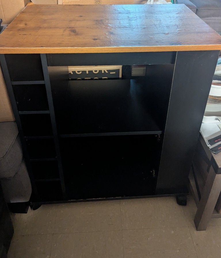 Ameriwood Home Williams Kitchen Cart, Black