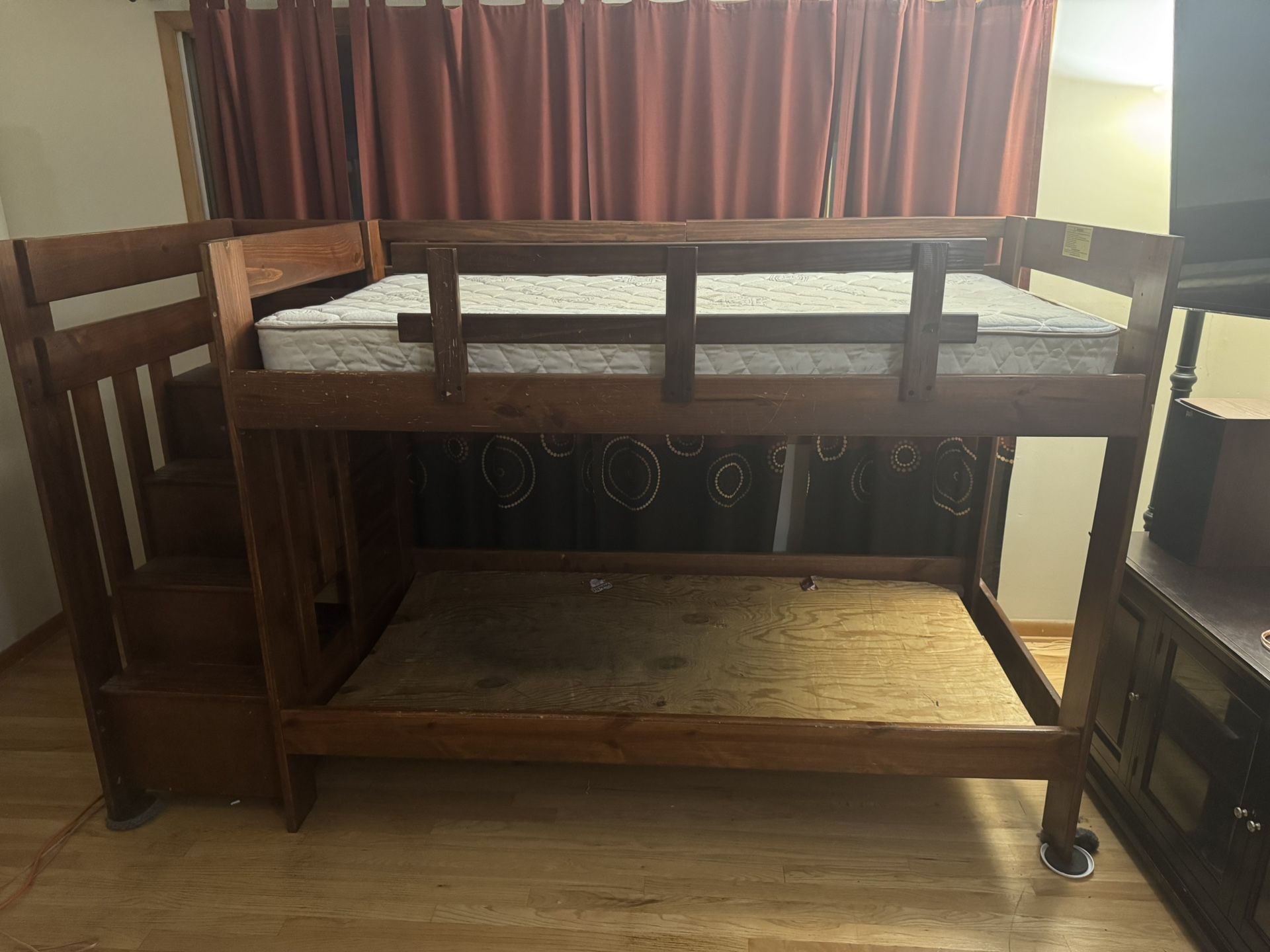 Kids Solid Wood Bunk Bed